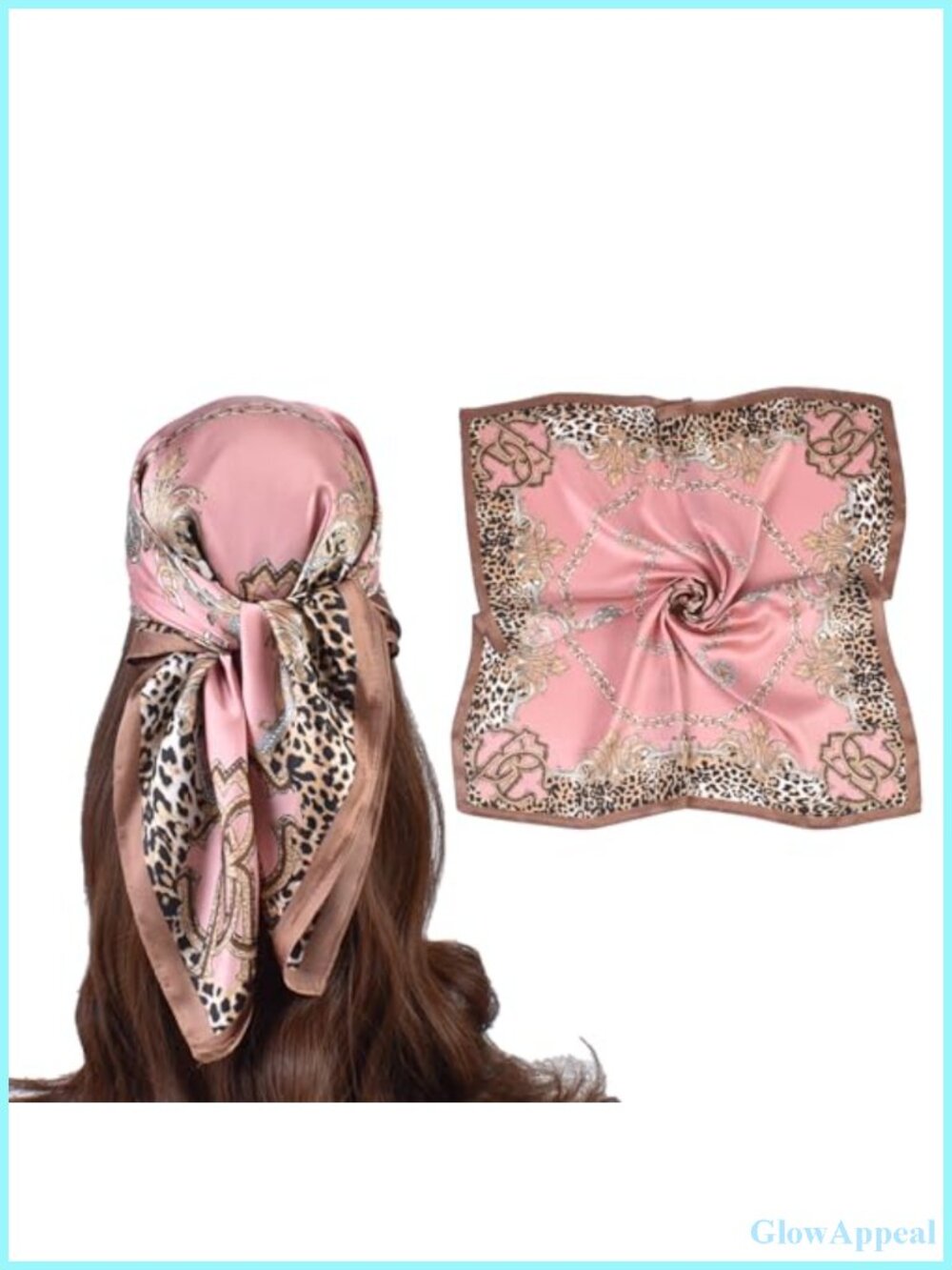 Silk Head Scarf for Women Satin Hair Scarf Square Neck Scarf Wrap